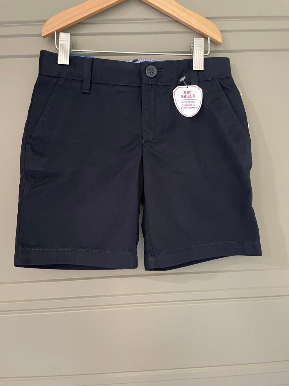 NEW Gap Navy Blue Shorts Adj Waist 8 girls Uniform School
